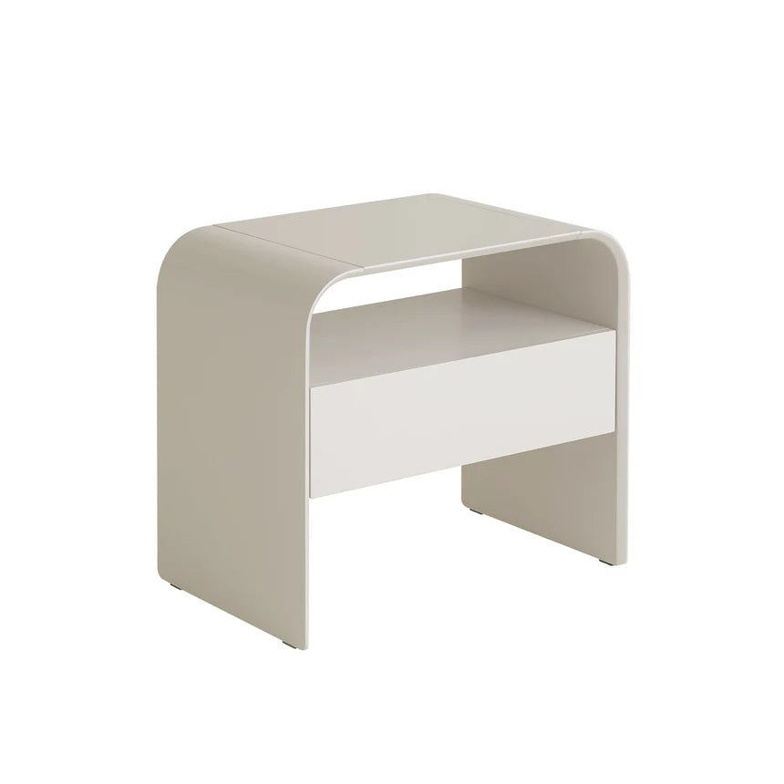 Modern Wooden Grey Bedside Table