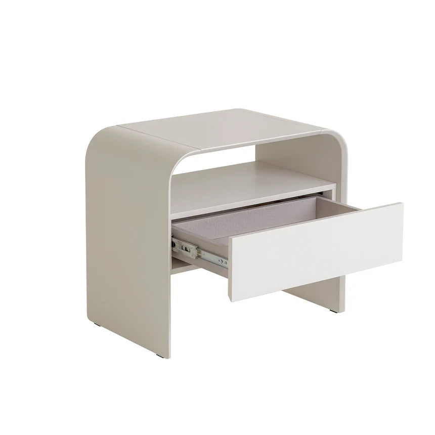 Modern Wooden Grey Bedside Table