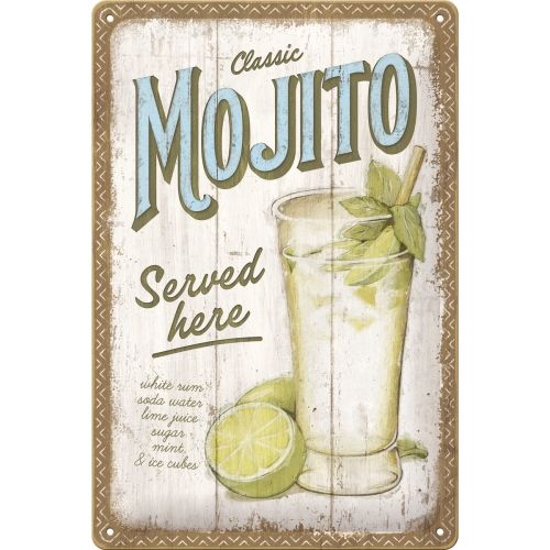 Mojito Served Here - Sign Board 20 x 30cm