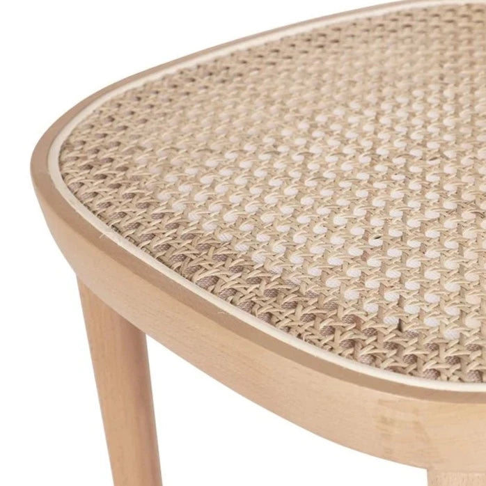 Monochrome Cane Wooden High Stool (Available in 2 Sizes)