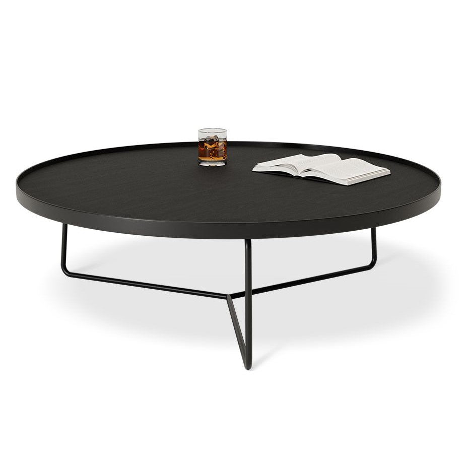 Monochrome Grandeur Black Coffee Table 90cms