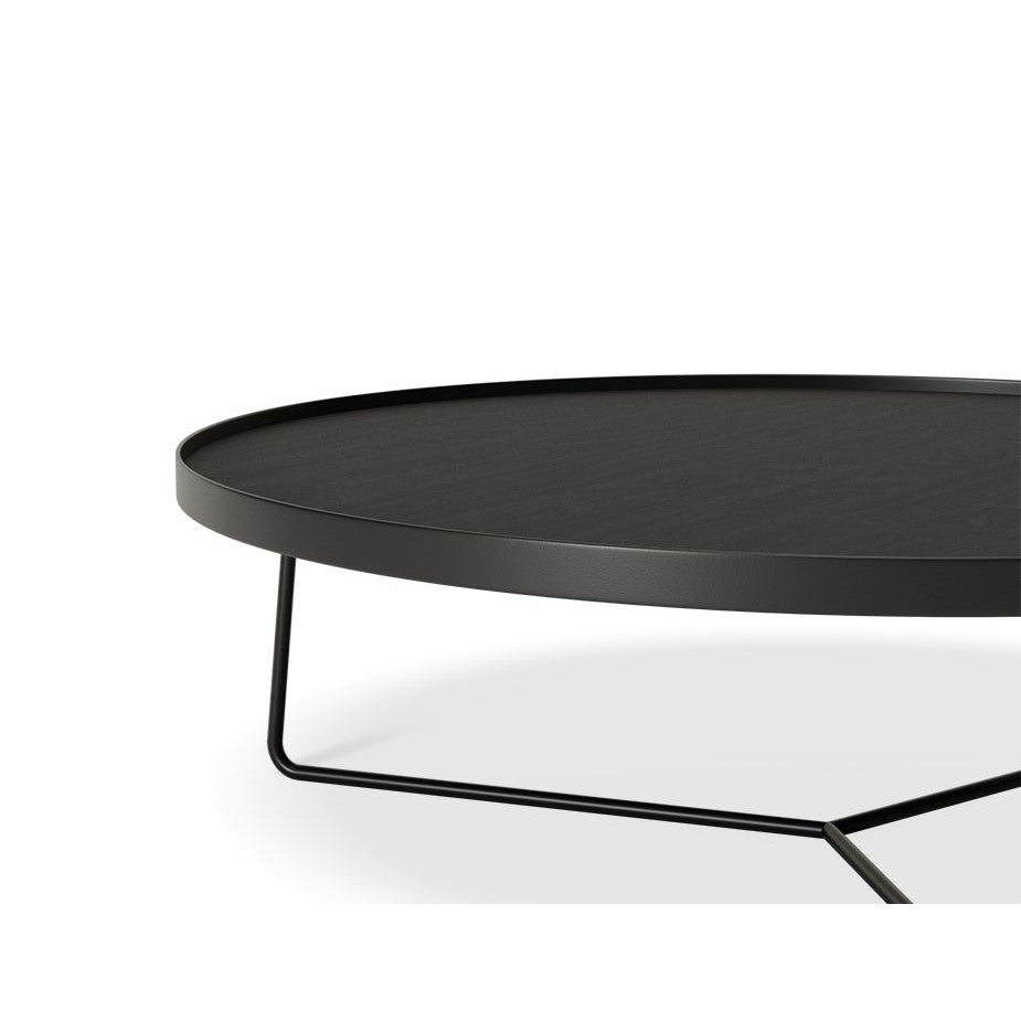 Monochrome Grandeur Black Coffee Table 90cms