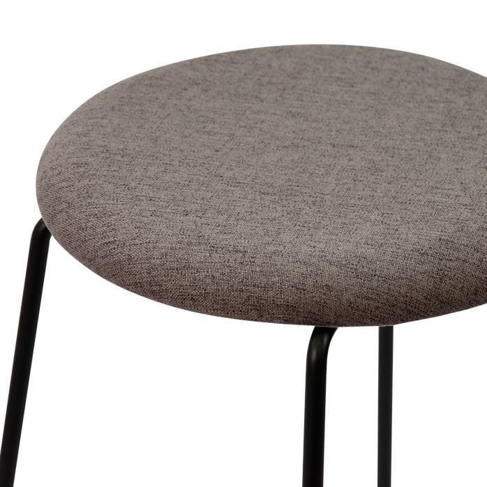 Monochrome Retro Essence Black Base Stool (Available in 3 Colors)