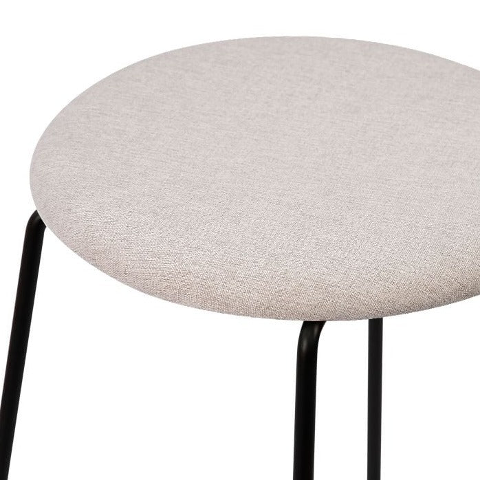 Monochrome Retro Essence Black Base Stool (Available in 3 Colors)