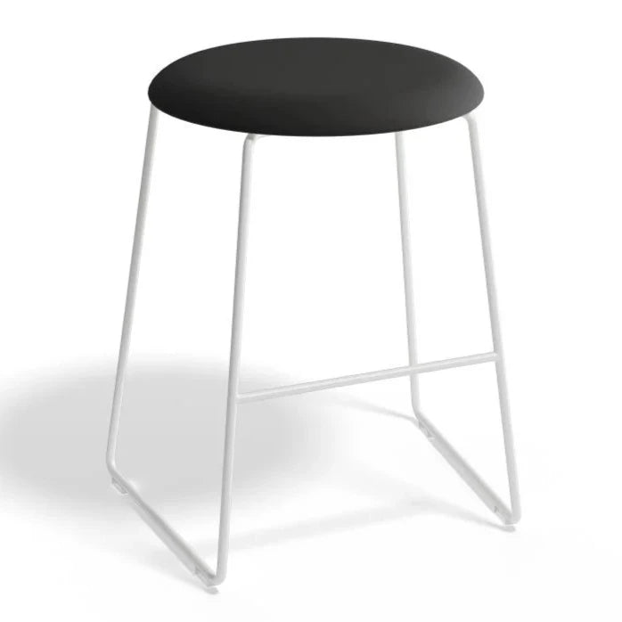 Monochrome Retro Essence White Base Stool (Available in 3 Colors)