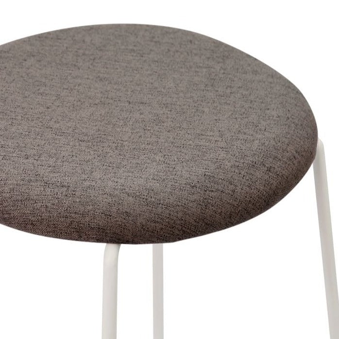 Monochrome Retro Essence White Base Stool (Available in 3 Colors)