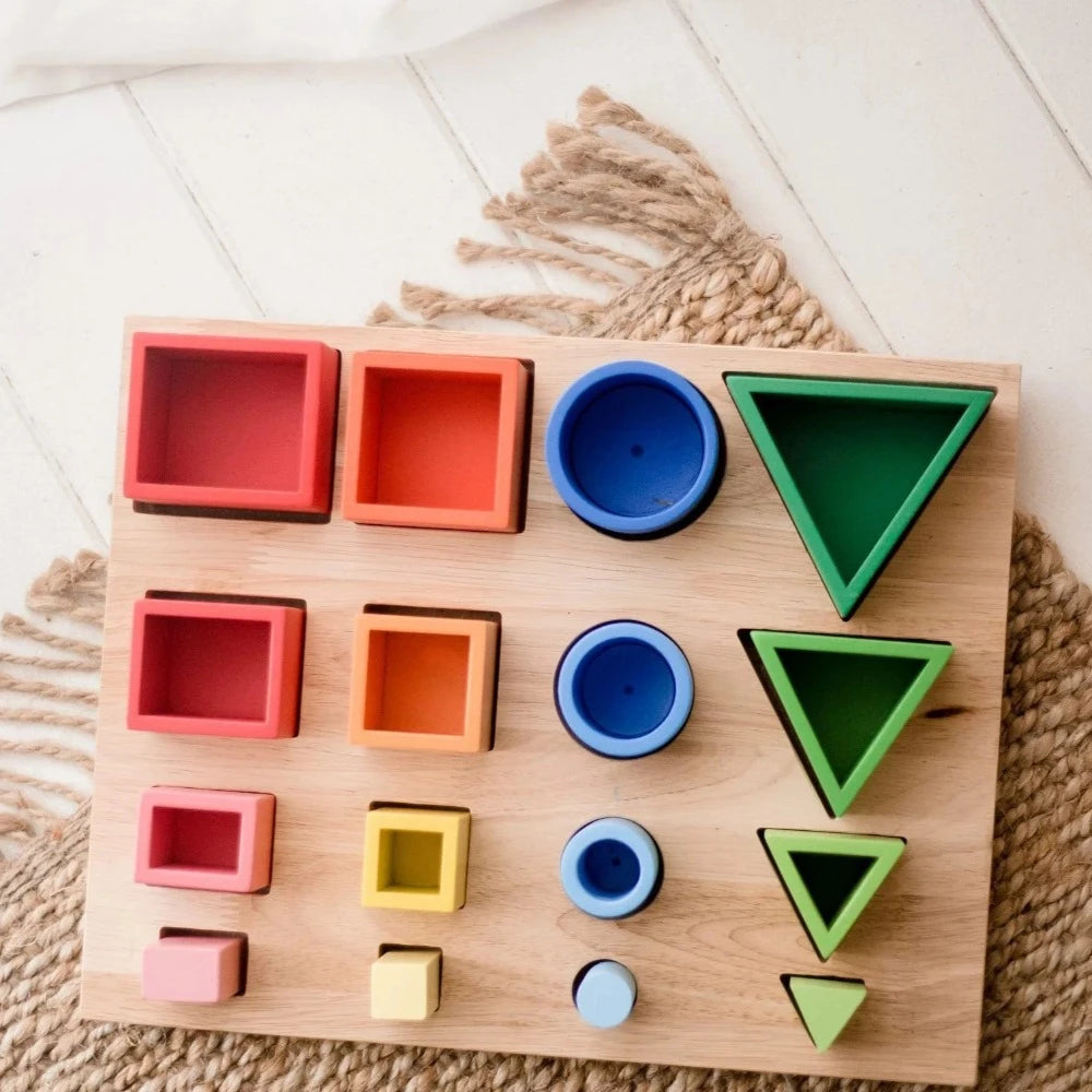 Montessori 3D Sorting and Nesting Board