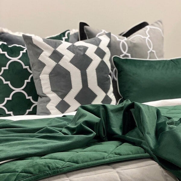 Mosman Velvet 50x50cm Cushion Cover - Grey
