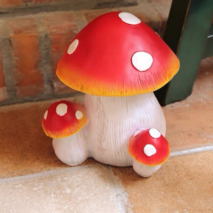 Mushroom Resin Garden Decor