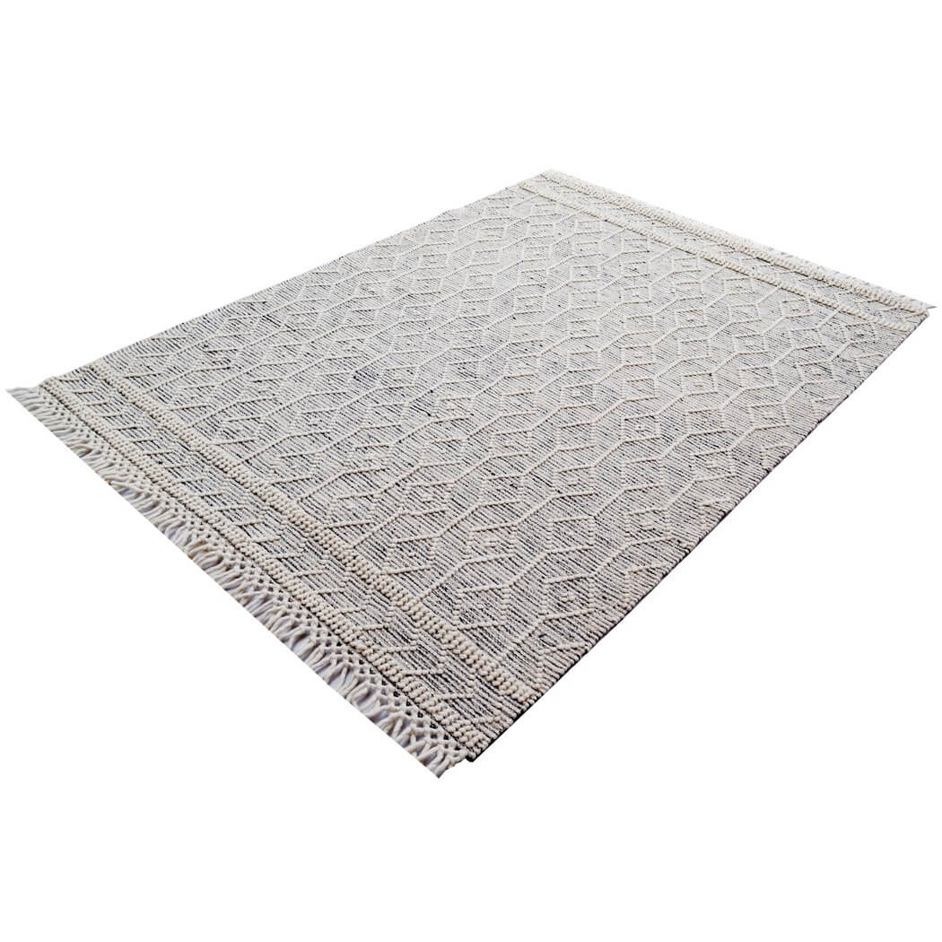 Mystique Geometric Pattern Woollen Rug (Available in 4 Sizes)