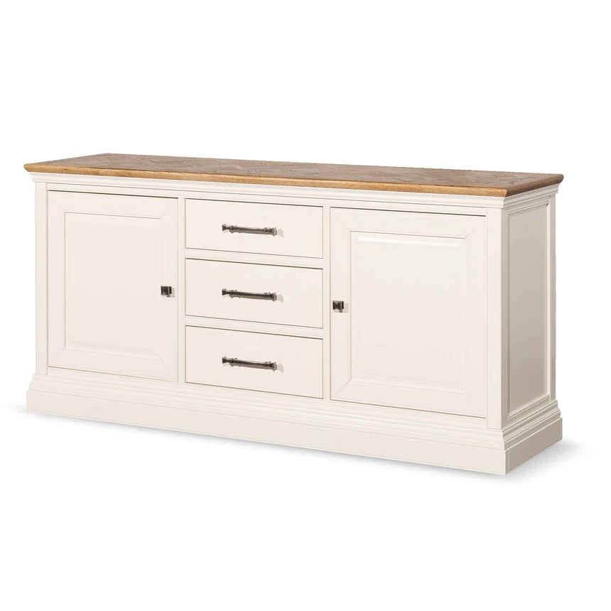 Mystique Marvel Side Table 180cms - White