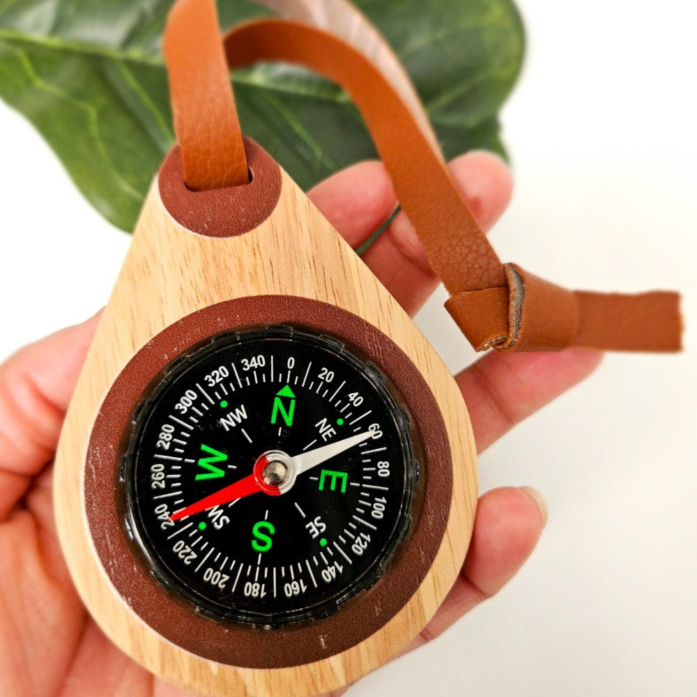 Natural Crafted Wooden Compass