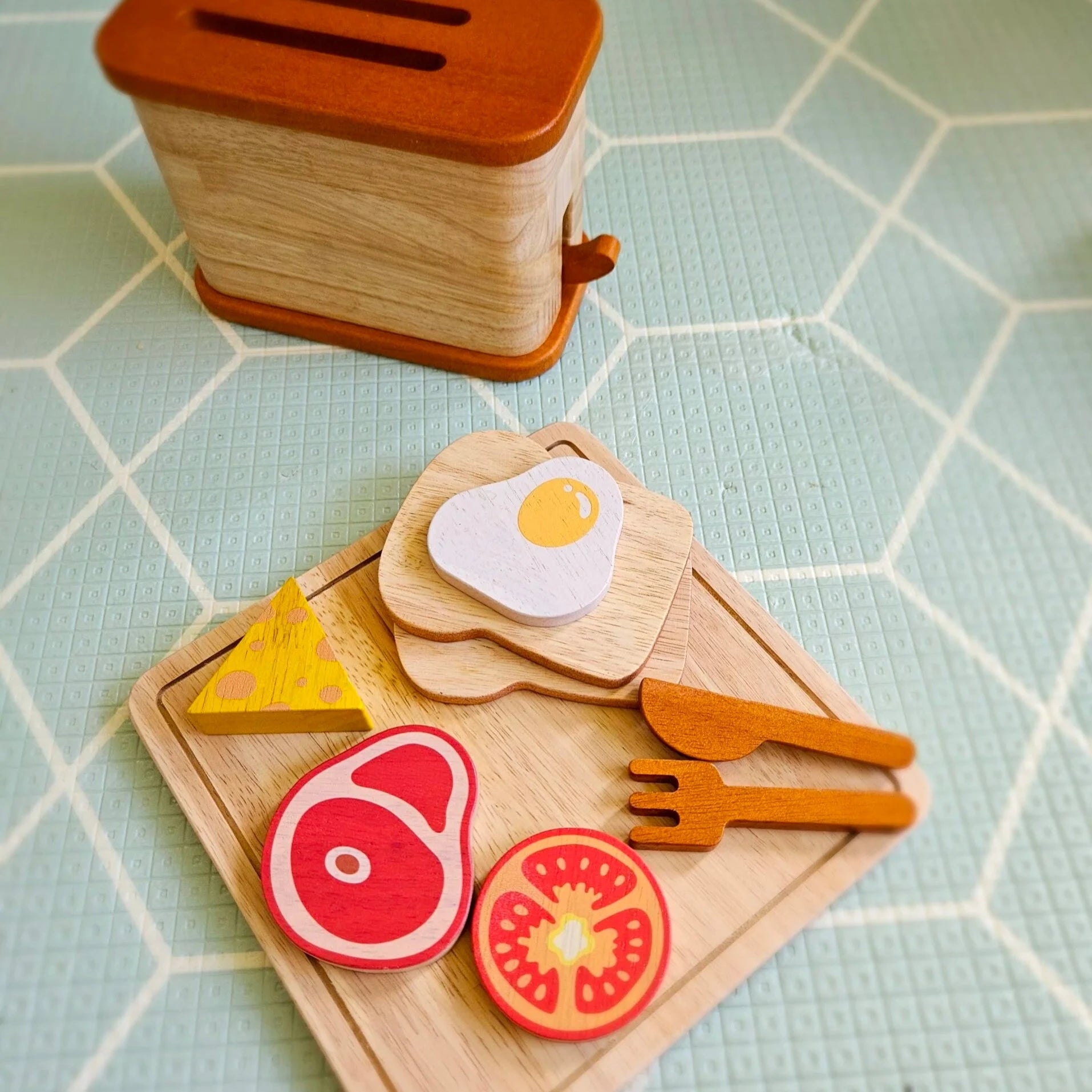 Natural Eco-friendly Wooden Breakfast Set