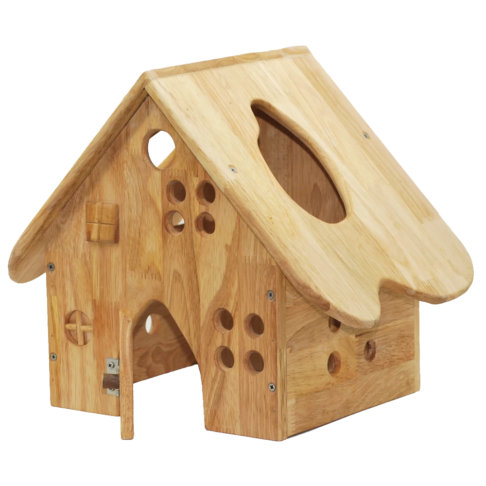 Natural Kids play Wooden Barn House