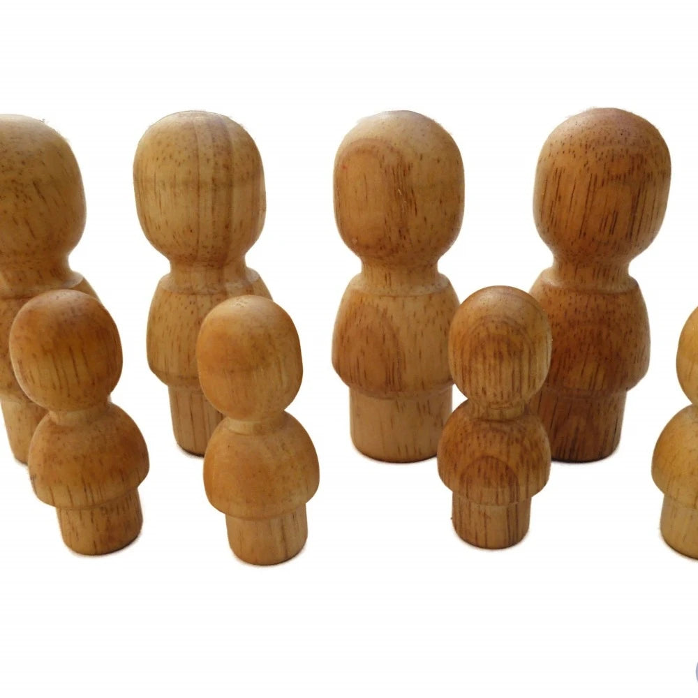 Natural People Play Set - Set of 8