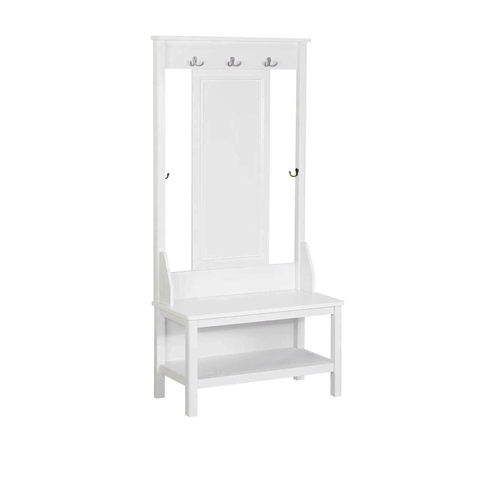 Natural Wood Hutch 5 Coat Hangers(Available in 2 Colors)