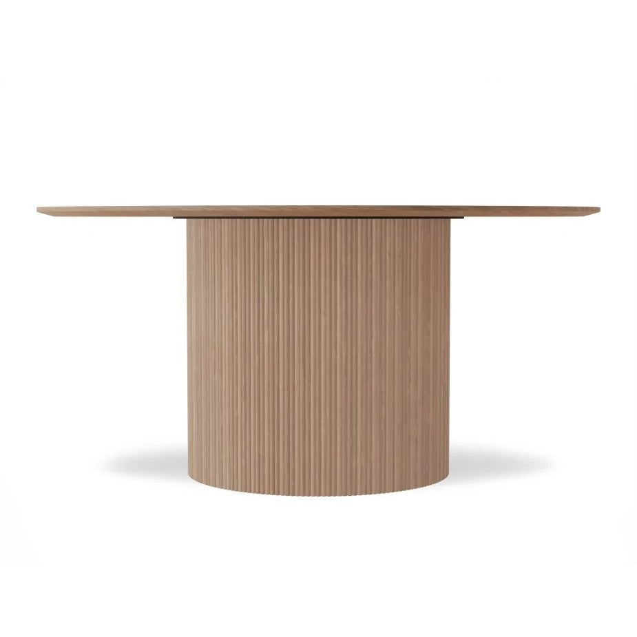 Natural Wood Modern Dining Table 155cms (Available in 2 Colors)