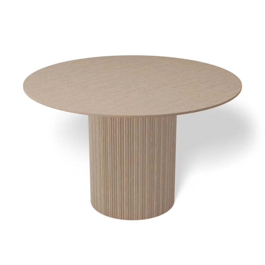 Natural Wood Modern Dining Table 120cms (Available in 2 Colors)