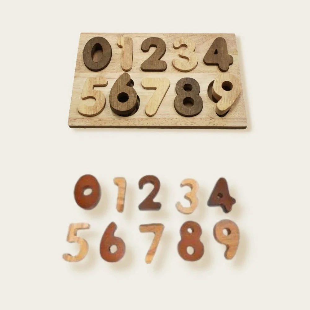 Natural Tone Number Bundle Puzzle
