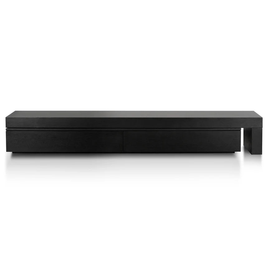 Nature-Inspired Extendable TV Unit - Black