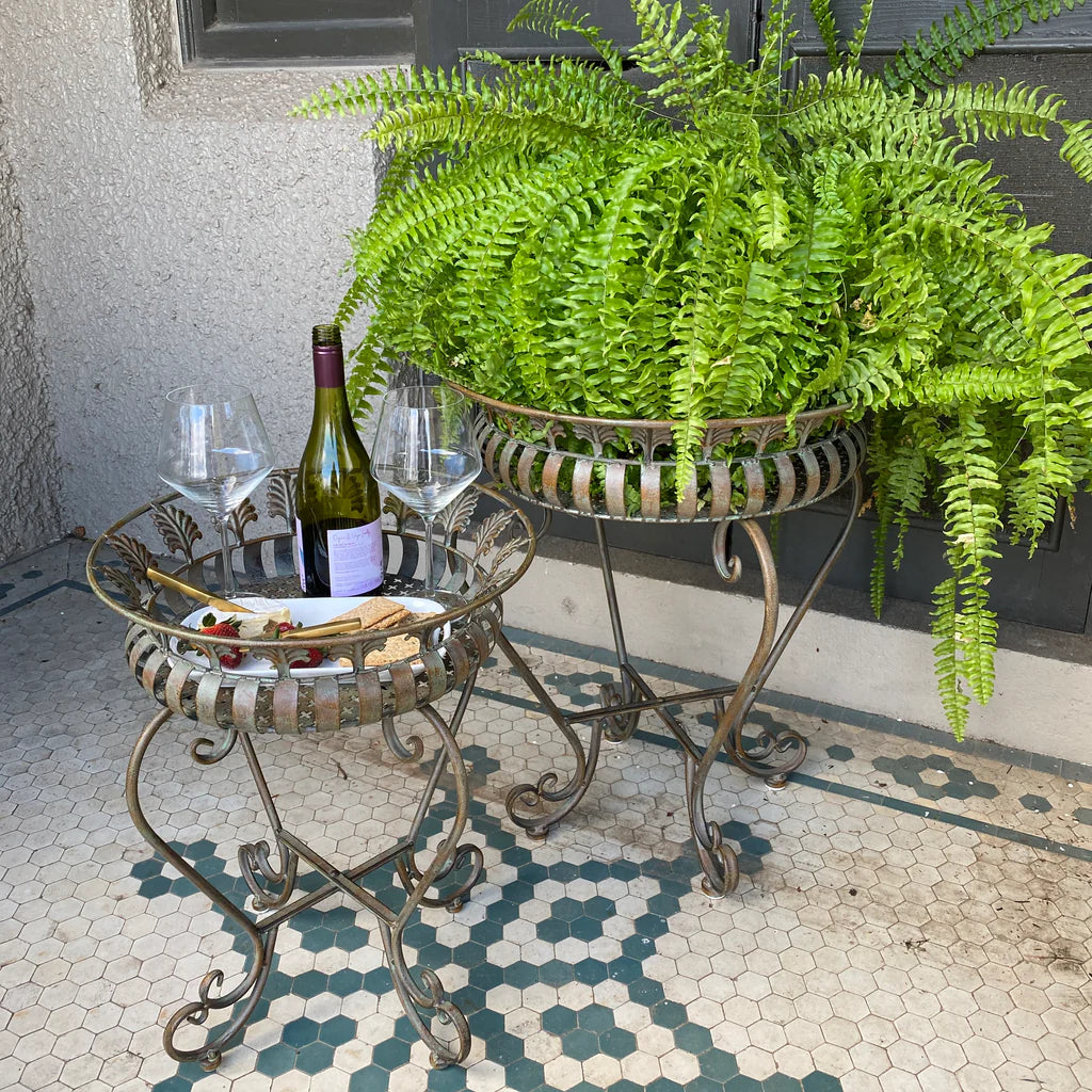 Nature's Nurturer Metal Plant Stand - Set of 2 (Antique Bronze)