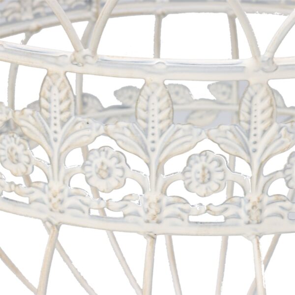 Nested Antique White Hanging Baskets Set of 2
