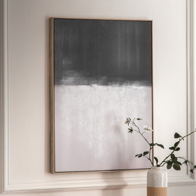 Neutral Tranquility Landscape Framed Art - Green
