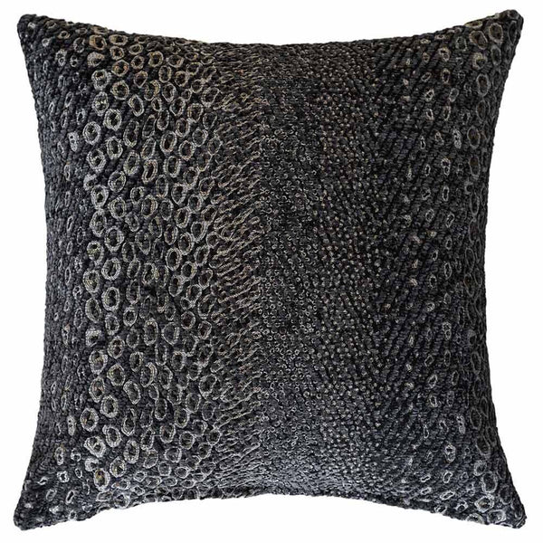 Nightshade Square Faux Snakeskin Cushion - 50x50cms