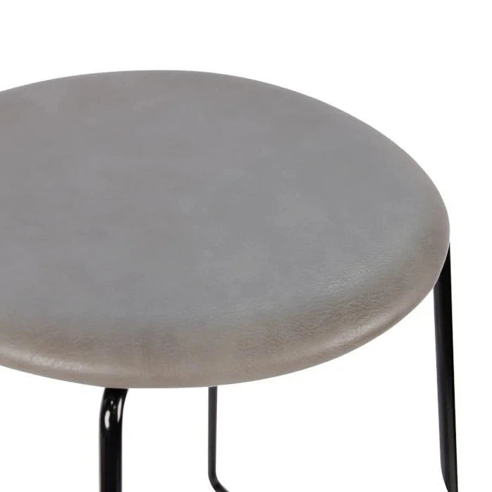 Noir Comfort Black Base High Stool 77cms - (Available in 4 Colors)