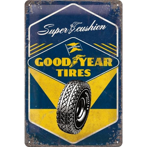 Nostalgic-Art Goodyear - Super Cushion 20 x 30cm Sign Board