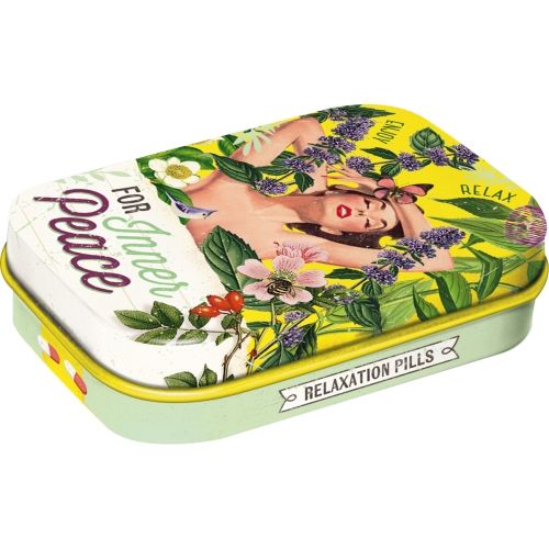 Nostalgic-Art Inner Peace Relaxation Pills Mint Box - 4x6x2cms