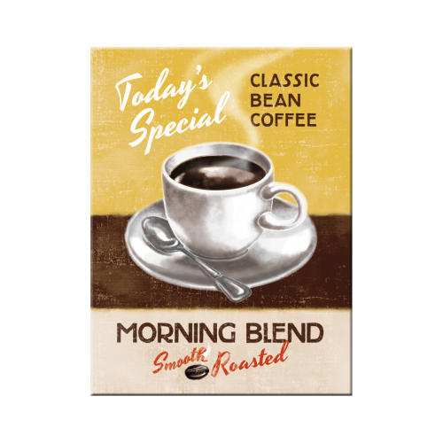 Nostalgic-Art Magnet Morning Blend Sign Board - 6x8x0.2cms