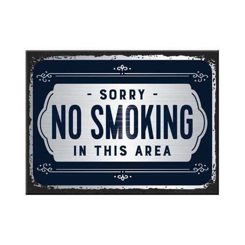 Nostalgic-Art Magnet Sorry, No Smoking 6 x 8cms