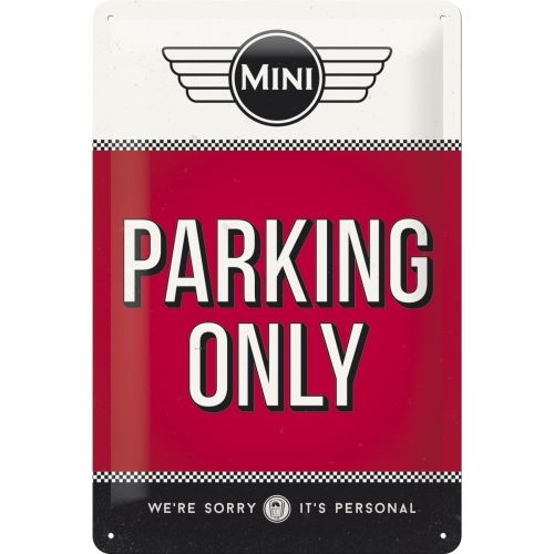 Nostalgic-Art Mini - Parking Only 20 x 30cm Sign Board