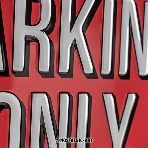 Nostalgic-Art Mini - Parking Only 20 x 30cm Sign Board