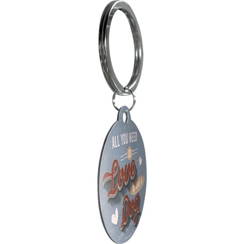 Nostalgic-Art Round Love Dog - Keyring