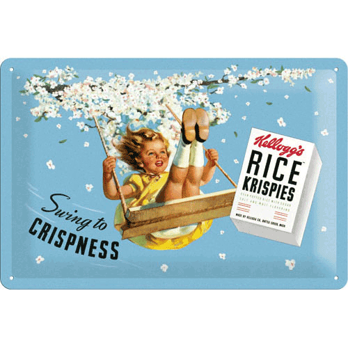 Nostalgic-Art Swing to Crispness 20 x 30cm Sign Board