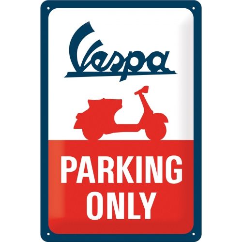Nostalgic-Art Vespa Parking Only - Medium Sign Board
