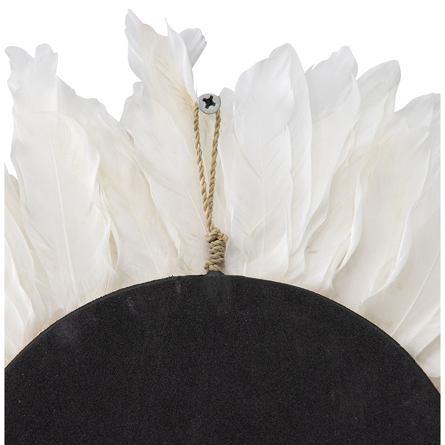 Ocean Breeze Handmade Feather & Shell Wall Art