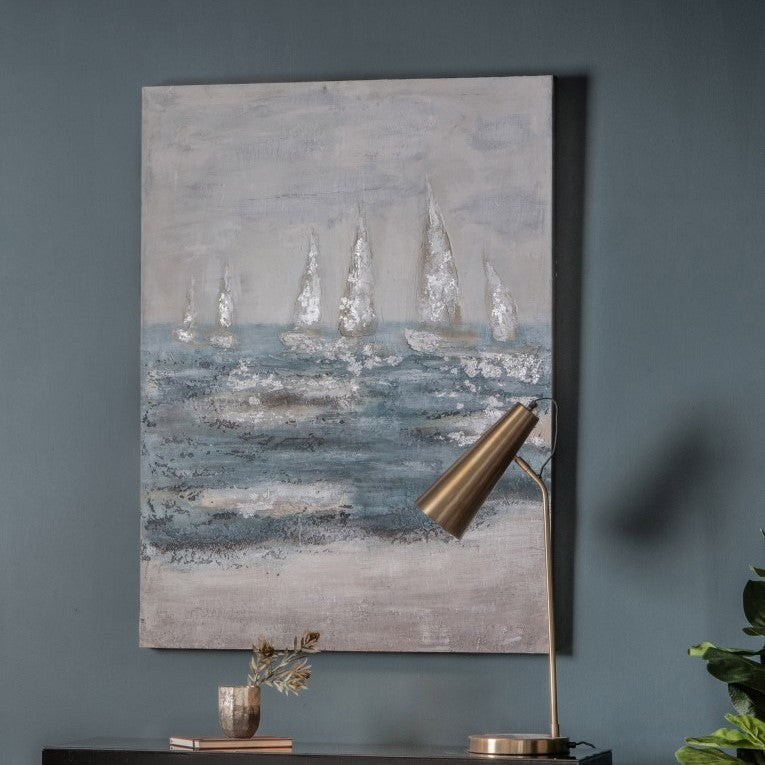 Ocean Symphony Textured Canvas Art