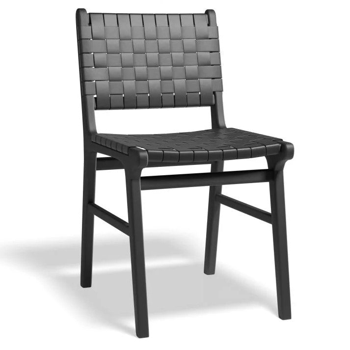 Organic Oasis Black Woven Cognac Seat Black Frame