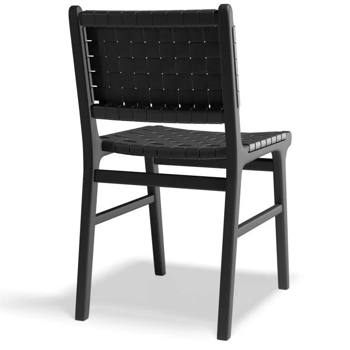 Organic Oasis Black Woven Cognac Seat Black Frame