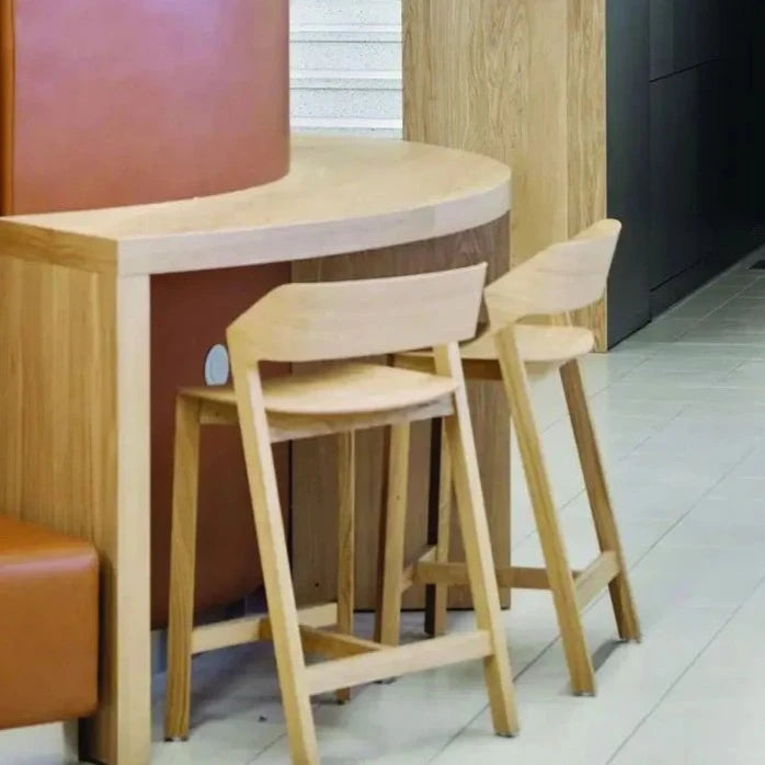 Organic Timber Natural Shade High Stool (Available in 2 Sizes)