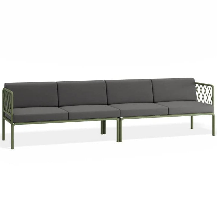 Outdoor Green 4-Seater Sofa - Granite Grey