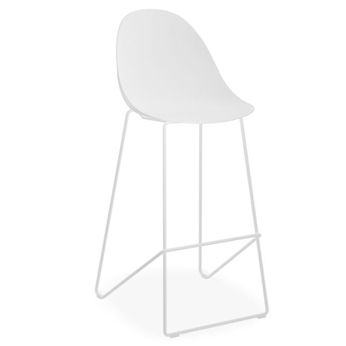 Pebble Serenade White Base Stool 75cms (Available in 3 Colors)