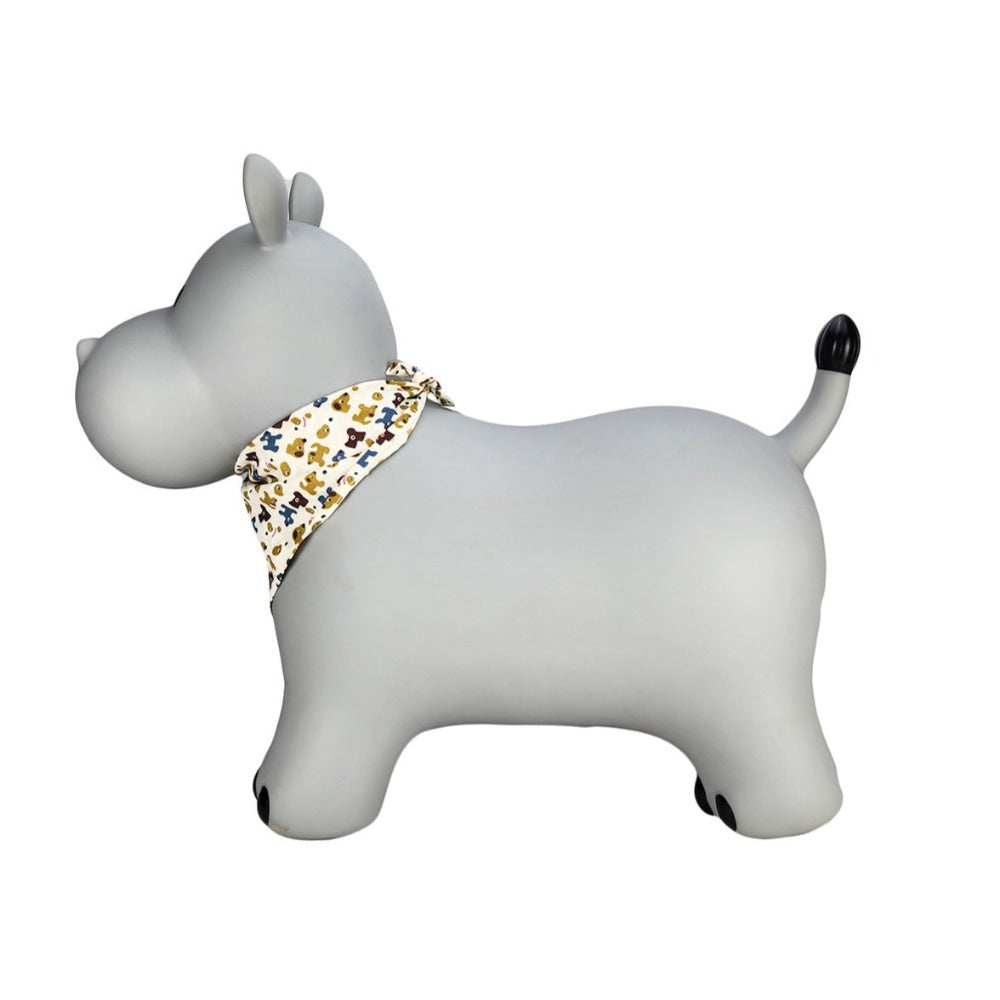 Inflatable Outdoor Bouncy Rider - Pebbles The Hippo