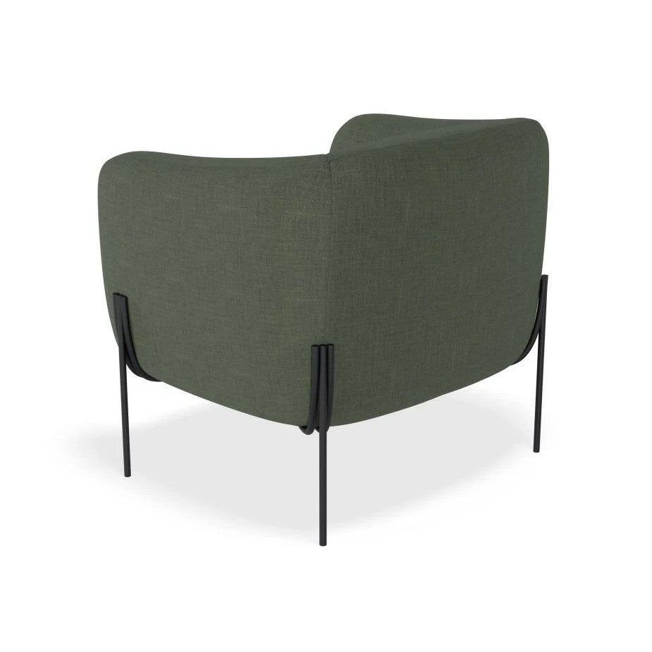 Personal Space Green Single Seater Sofa (Available in 3 Frame Colors)