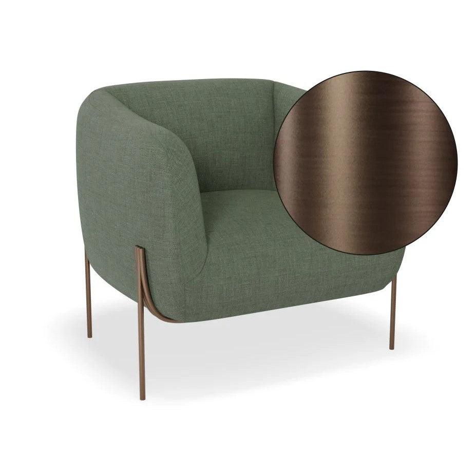 Personal Space Green Single Seater Sofa (Available in 3 Frame Colors)