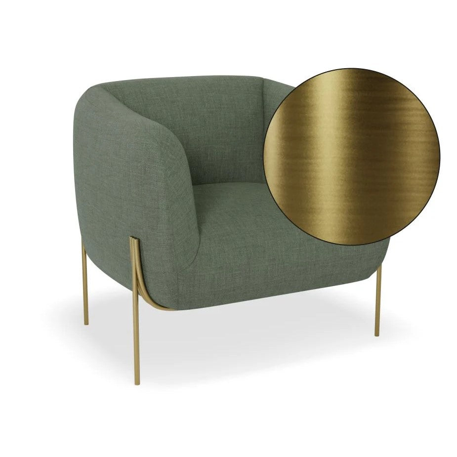 Personal Space Green Single Seater Sofa (Available in 3 Frame Colors)