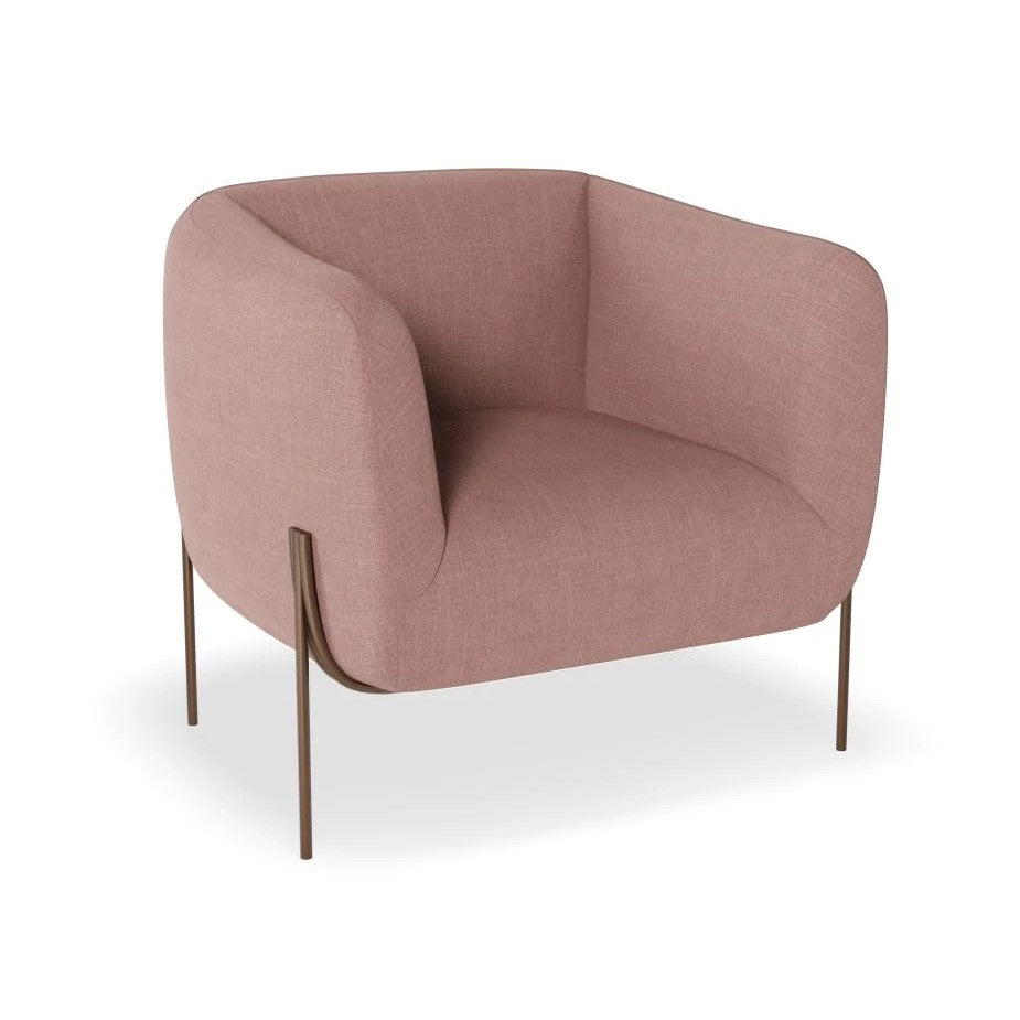 Personal Space Pink Single Seater Sofa (Available in 3 Frame Colors)